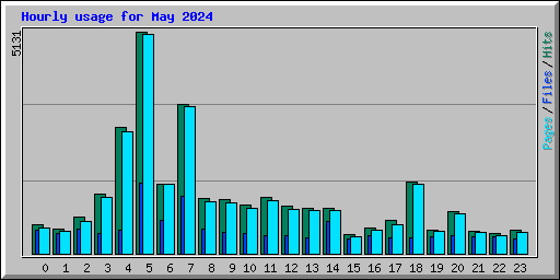 Hourly usage for May 2024